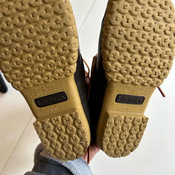 LL bean women's original bean waterproof  boots tan/brown - Picture 7 of 7
